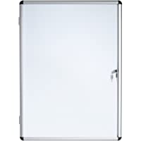 Bi-Office Enclore - Vitrina de interior Magnética para 1 Hoja A4- con Puerta de Aluminio y Cerradura- 280 x 367 mm